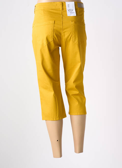 Corsaire stretch taille normale jaune EAST DRIVE femme