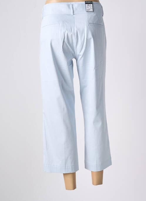Pantalon 7/8 taille haute taille haute bleu ZERRES femme