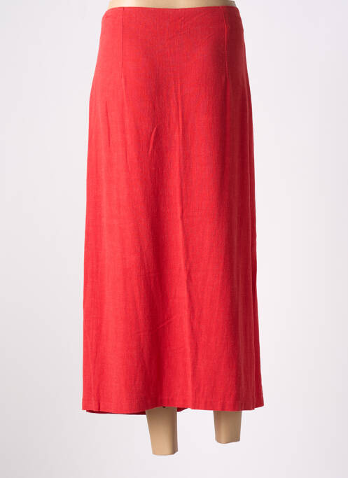 Jupe longue tissage crêpe rouge LOLESFILLES femme