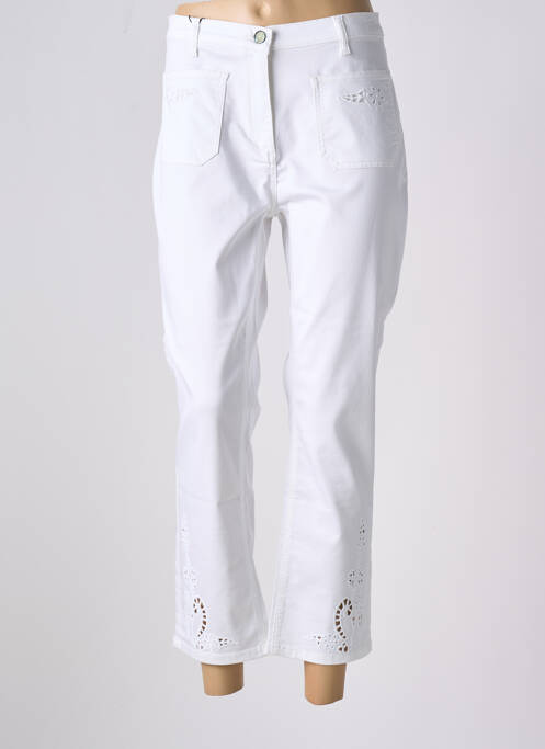 Jeans coupe slim blanc DEVERNOIS pour femme