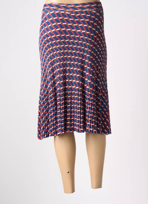 Jupe mi-longue bleu JEI'S BY LETIZIA DENARO pour femme
