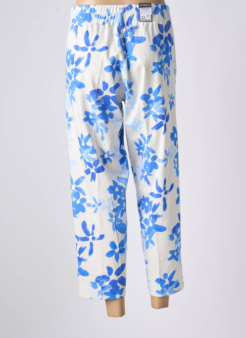 Pantalon 7/8 bleu ZERRES pour femme