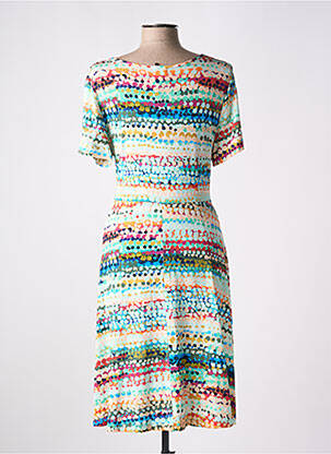 Robe courte manches courtes manches courtes vert CAP JULUCA femme
