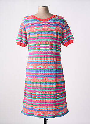 Robe mi-longue manches courtes manches courtes rouge ALDO MARTIN'S femme
