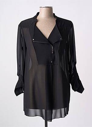 Veste casual fermeture zippée sur le devant noir JOSEPH RIBKOFF femme