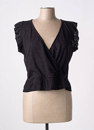 Top stretch manches courtes noir CAP JULUCA femme
