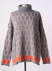 Pull col roulé gris GUITARE pour femme seconde vue