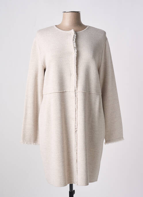 Manteau long gris MARIA BELLENTANI pour femme