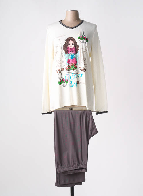 Pyjama gris SENORETTA pour femme