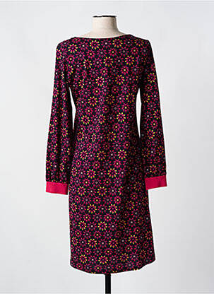 Chemise de nuit imprimé fleurs noir MOONKA femme