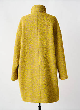 Manteau long coupe droite sans capuche jaune MAT DE MISAINE femme