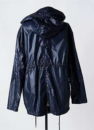 Imperméable manches longues a capuche bleu EVA KAYAN femme