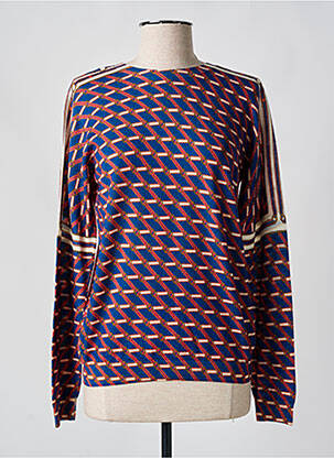 Pull coupe cintrée manches longues bleu JEI'S BY LETIZIA DENARO femme