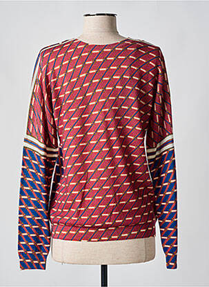 Pull coupe cintrée manches longues bleu JEI'S BY LETIZIA DENARO femme