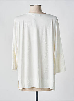 T-shirt manches 3/4 manches 3/4 blanc MARIA BELLENTANI femme