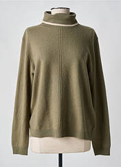 Pull col roulé vert DEVERNOIS pour femme seconde vue