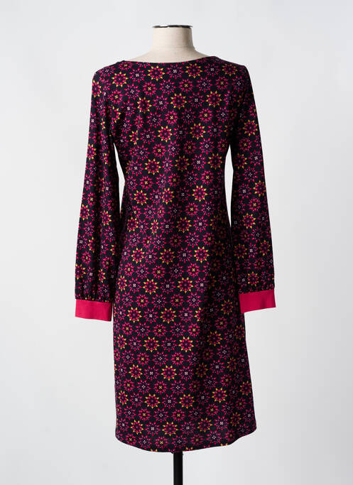 Chemise de nuit imprimé fleurs noir MOONKA femme