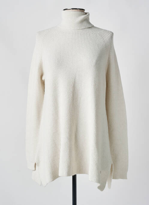 Pull col roulé beige LOLITTA pour femme