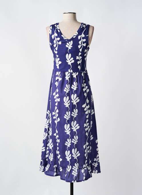 Robe longue bleu GUITARE pour femme