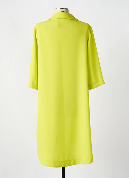 Robe mi-longue jaune DEVERD pour femme
