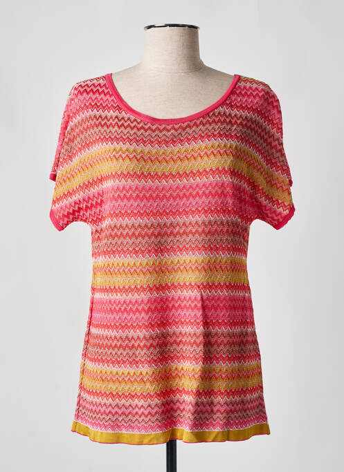 T-shirt rose DEVERNOIS pour femme