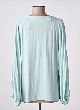Blouse poignets boutonnés avec fente manches longues bleu ESPRIT femme