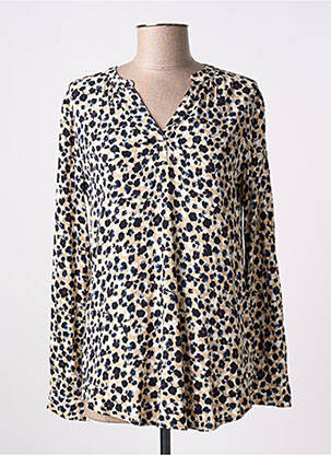 Blouse imprimé fleurs manches longues beige ESPRIT femme