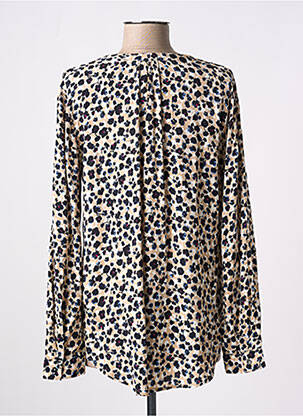 Blouse imprimé fleurs manches longues beige ESPRIT femme