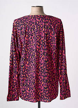 Blouse poignets boutonnés avec fente manches longues rose EDC femme