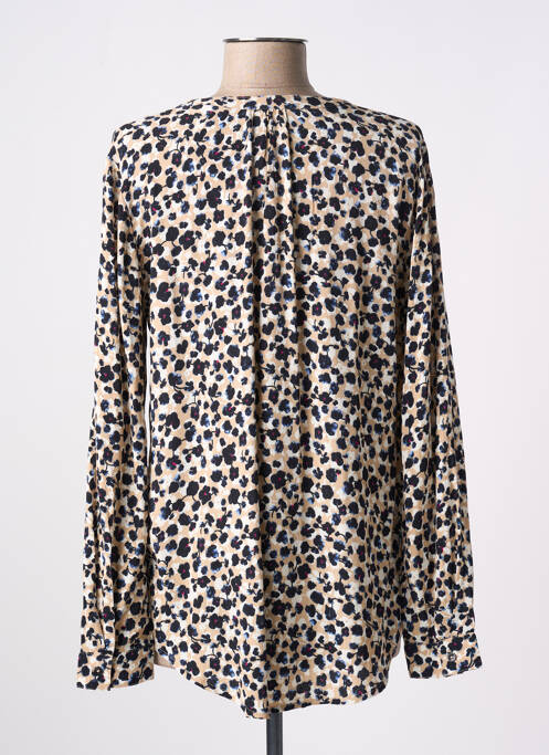 Blouse imprimé fleurs manches longues beige ESPRIT femme