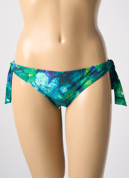 Bas de maillot de bain imprimé fantaisie culotte bleu AUBADE femme