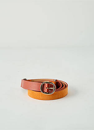 Ceinture coutures renforcées orange HERBERT FRÈRE ET SOEUR femme