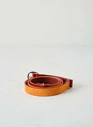 Ceinture coutures renforcées orange HERBERT FRÈRE ET SOEUR femme