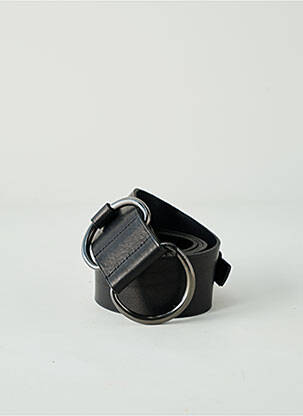 Ceinture effet matière satinée noir SELLIER femme