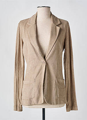 Blazer poches beige MAJESTIC FILATURES femme