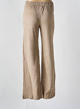Pantalon large poches taille normale beige MAJESTIC FILATURES femme