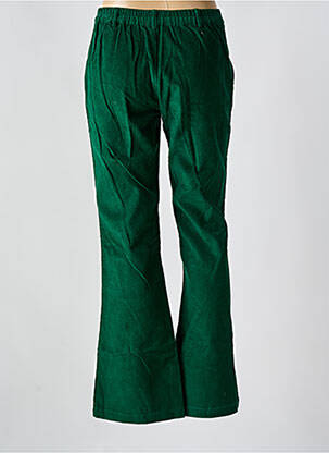 Pantalon large fermeture zippée sous rabat boutonné taille normale vert STORIATIPIC femme
