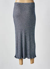 Jupe longue bleu MAJESTIC FILATURES pour femme seconde vue