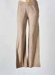 Pantalon large beige MAJESTIC FILATURES pour femme seconde vue
