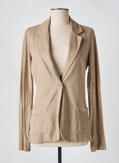 Blazer beige MAJESTIC FILATURES pour femme