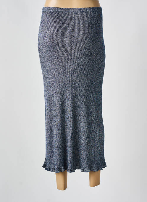 Jupe longue bleu MAJESTIC FILATURES pour femme