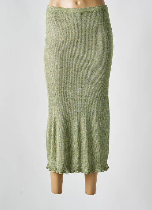 Jupe longue vert MAJESTIC FILATURES pour femme