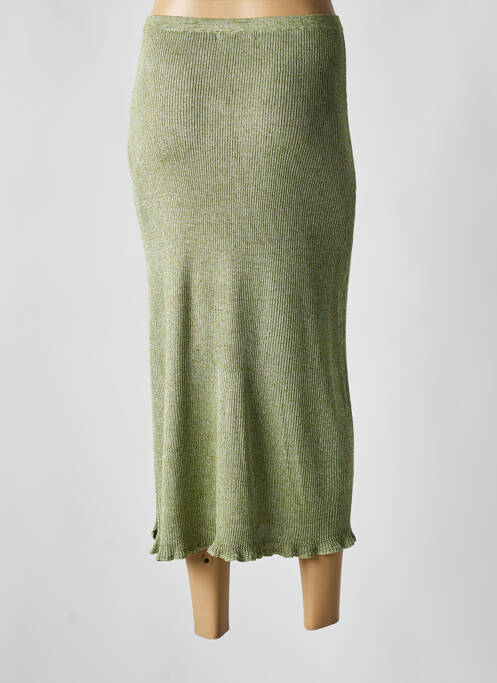 Jupe longue vert MAJESTIC FILATURES pour femme