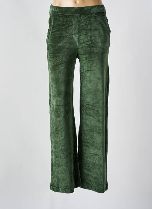 Pantalon large vert MAJESTIC FILATURES pour femme