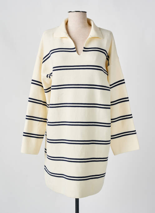 Robe pull beige EMILIE.K pour femme