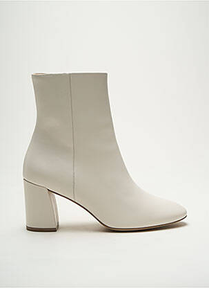 Bottines/boots matière lisse talon de 4 à 6cm blanc HOGL femme