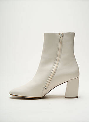 Bottines/boots matière lisse talon de 4 à 6cm blanc HOGL femme