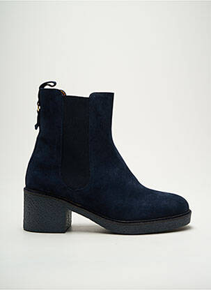 Bottines/boots nubuck talon de 4 à 6cm bleu MAISON TOUFET femme