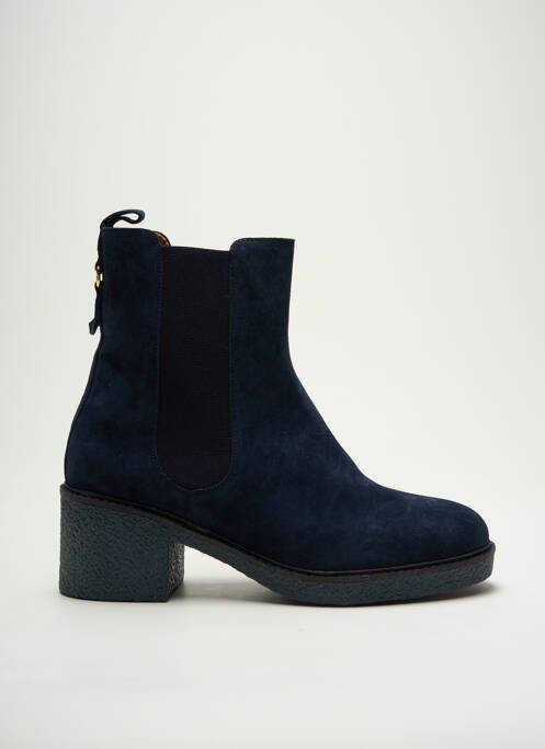 Bottines/boots nubuck talon de 4 à 6cm bleu MAISON TOUFET femme