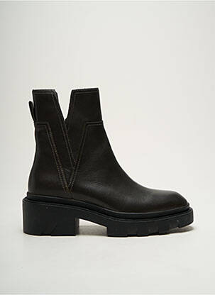 Bottines/boots matière lisse talon de 4 à 6cm gris ASH femme